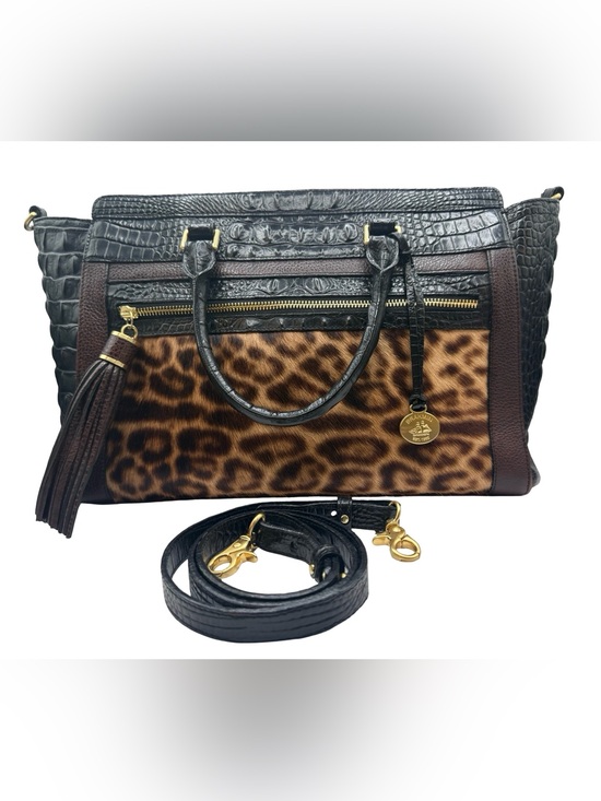 Handbags - Brahmin Anna satchel w/ Calf hair design